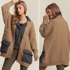 #4 New! Gorgeous Chunky Sweater Coat with pockets